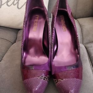 Bright purple heels